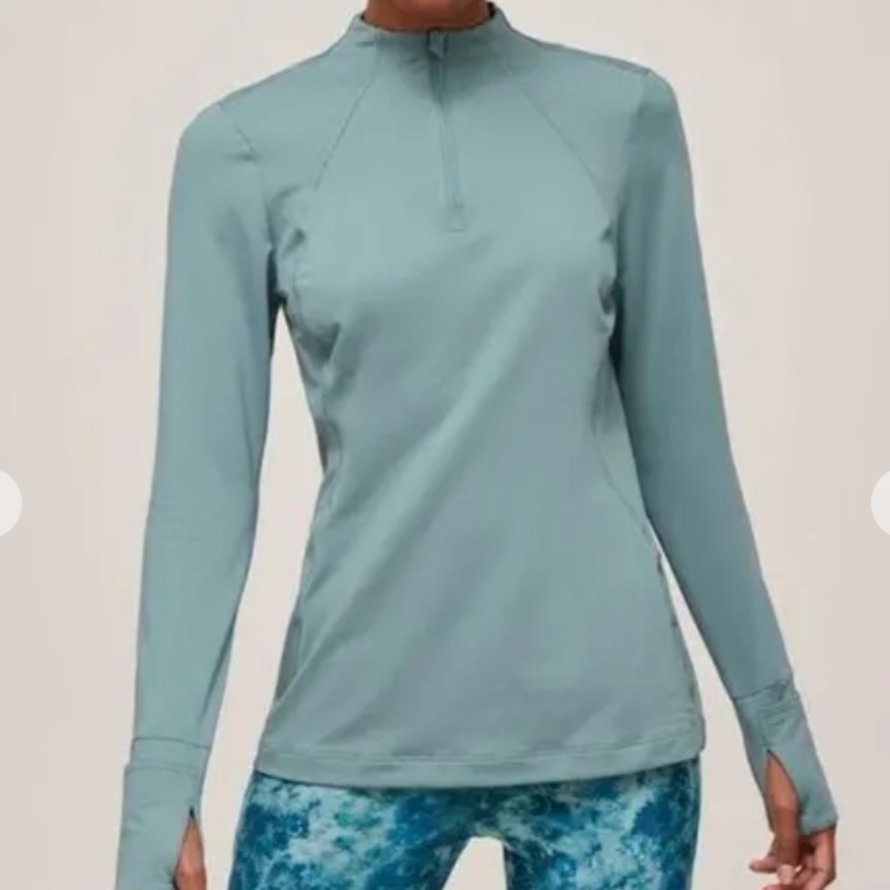 Athleta Whistler Momentum Half Zip Pullover Long Sleeve